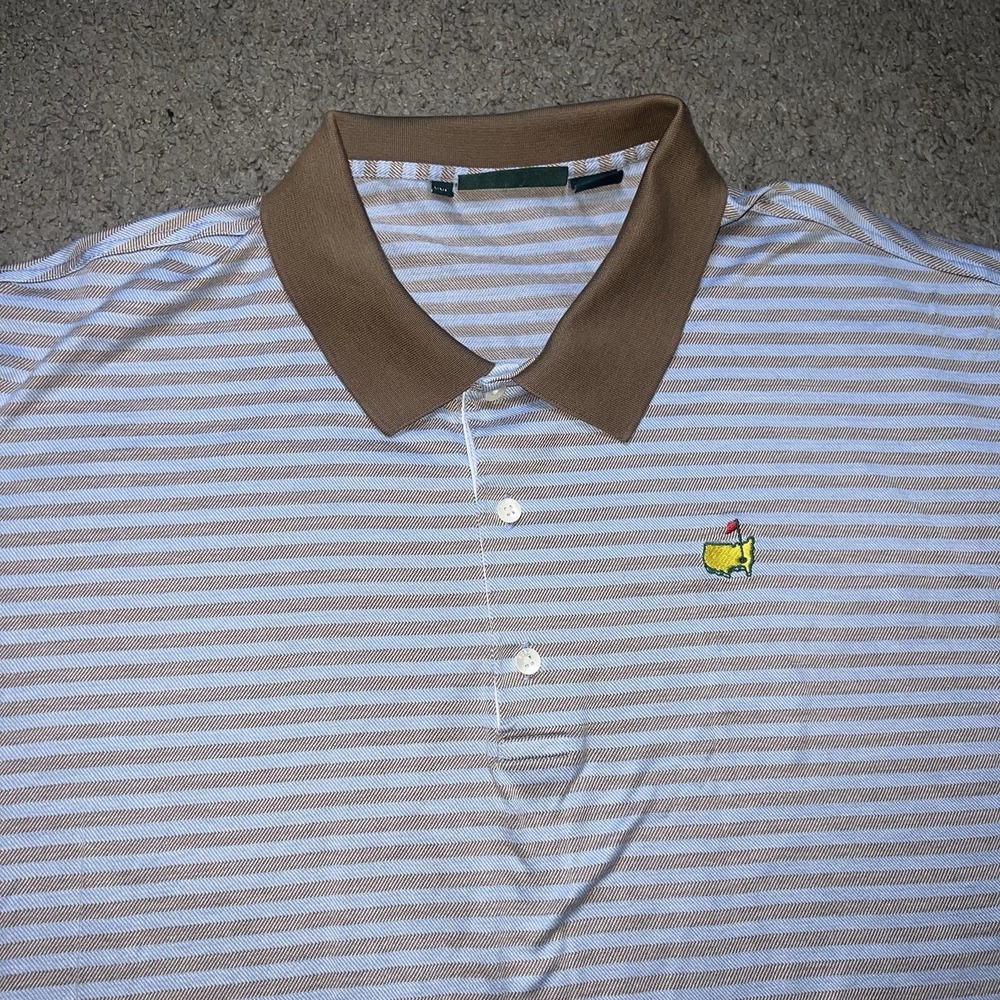 Bobby Jones Masters Blue Polo Golf Shirt Mens Sz XL